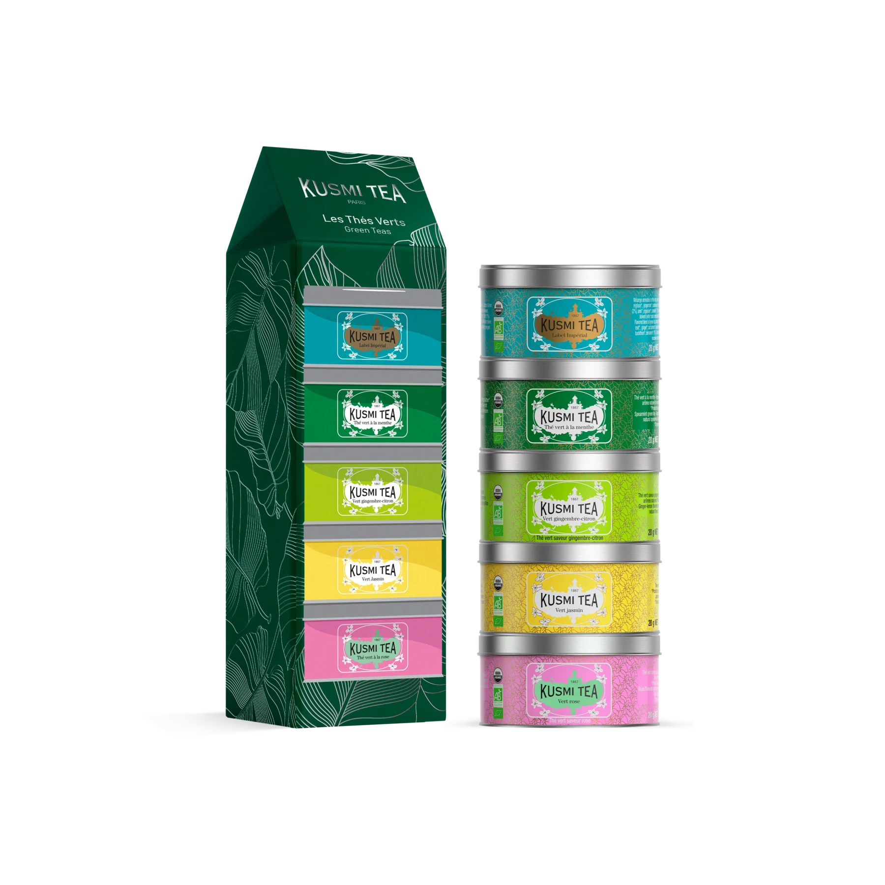 Coffret Les Thés Verts bio