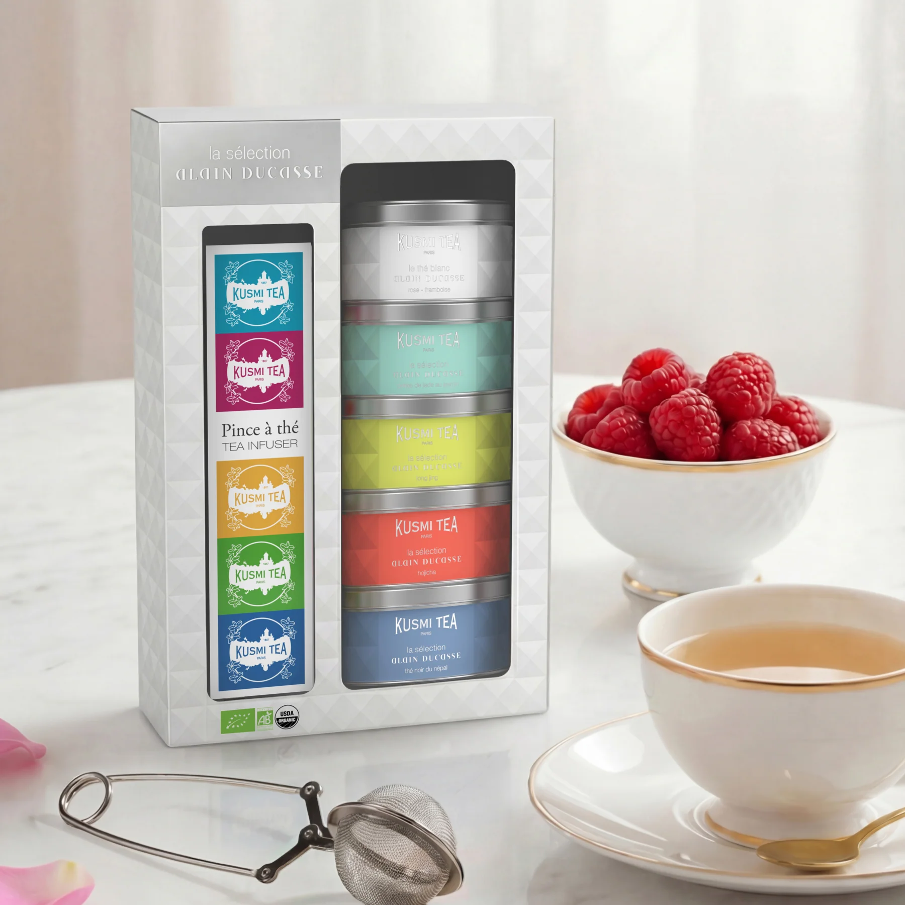 Coffret La Sélection Alain Ducasse avec une pince à thé - Image 2