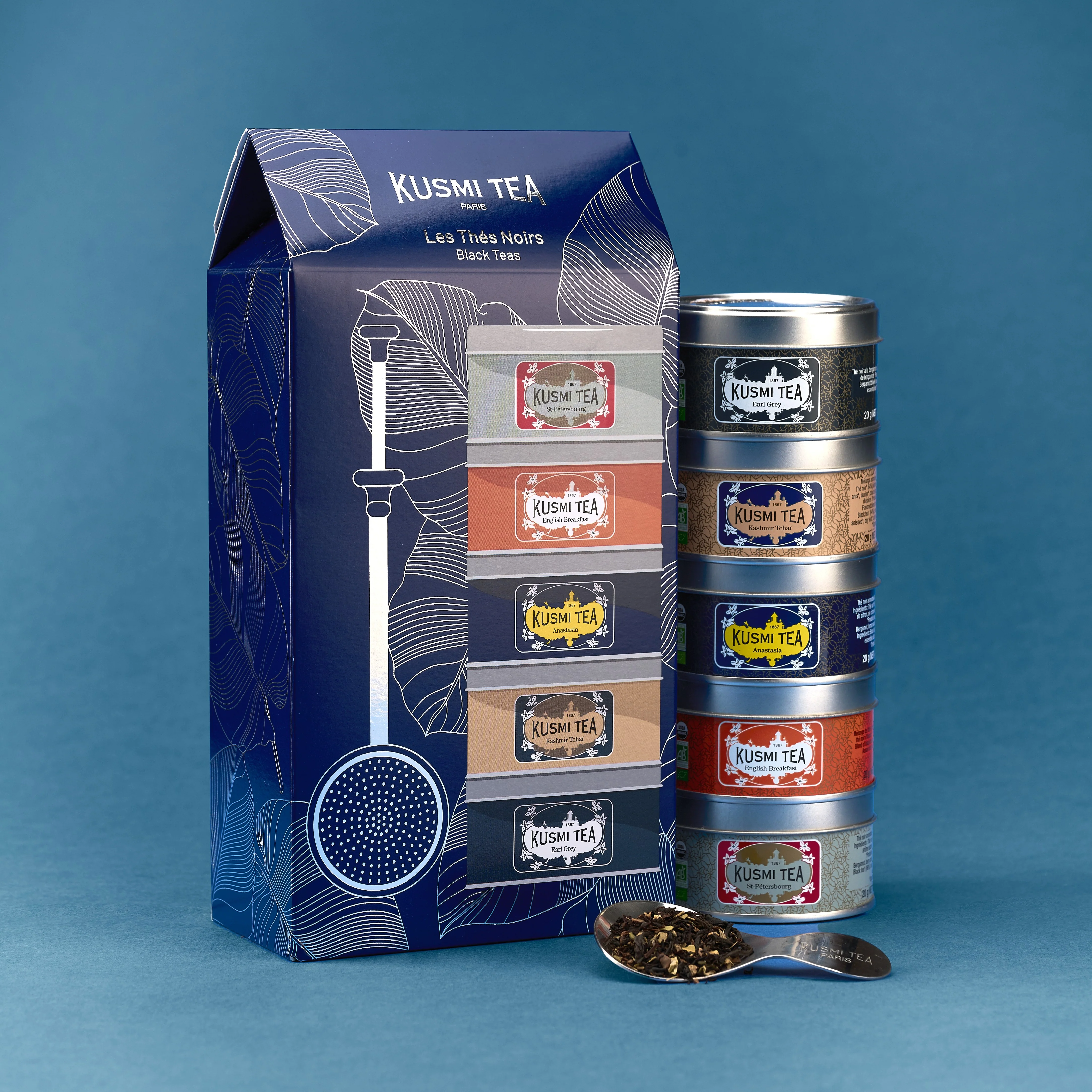 Coffret Les Thés Noirs bio avec infuseur à thé - Image 2