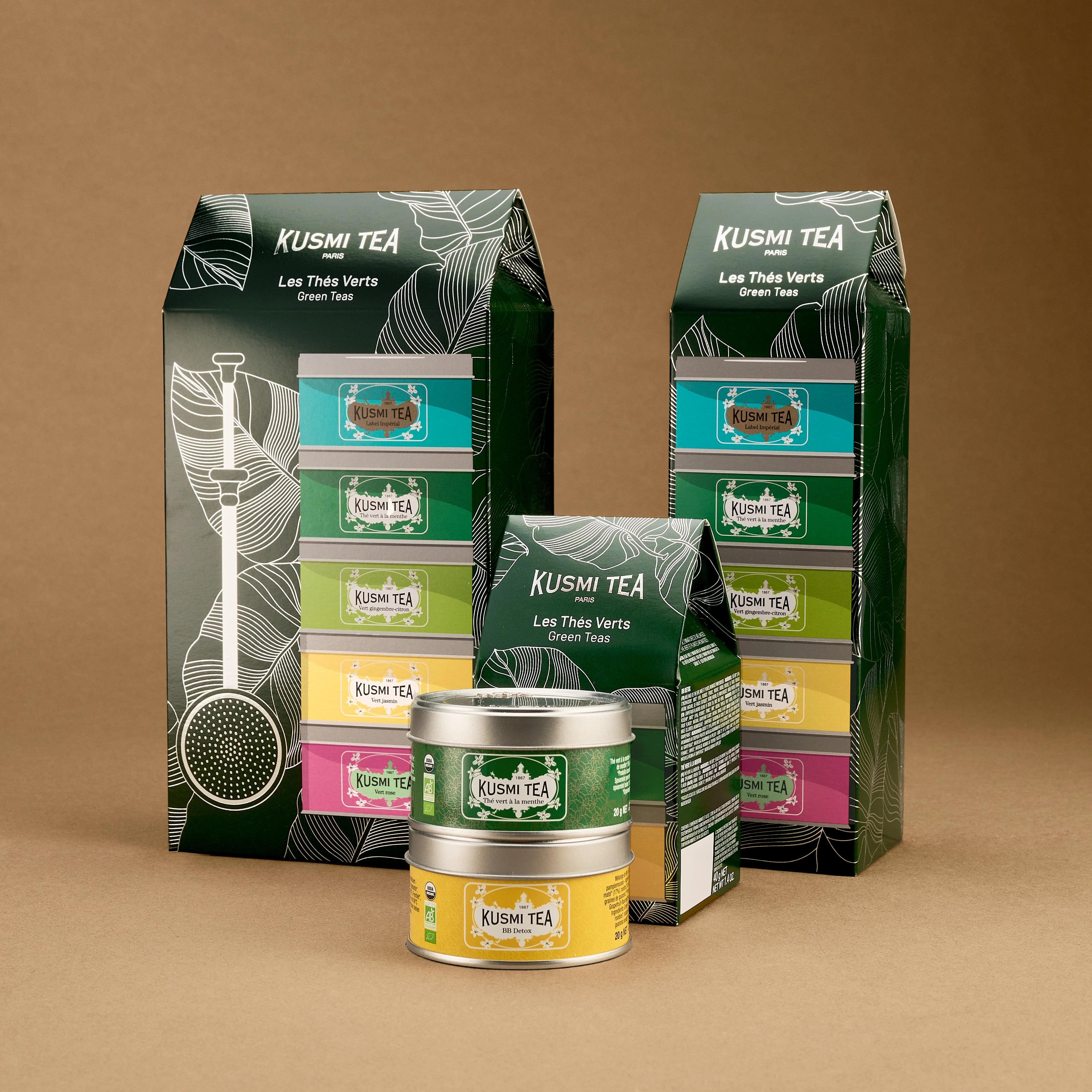 Coffret Les Thés Verts bio avec infuseur à thé - Image 4